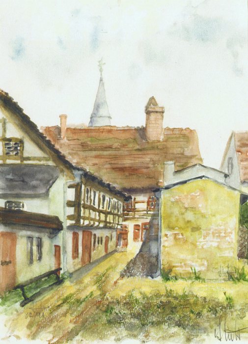 Altstadt Köpenick, Aquarell